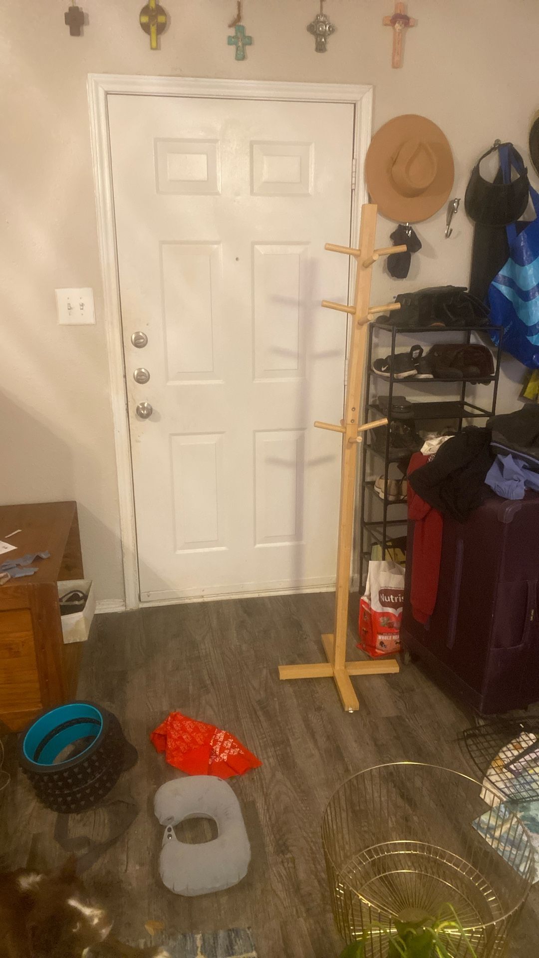 Jacket And Hat Wooden Tree