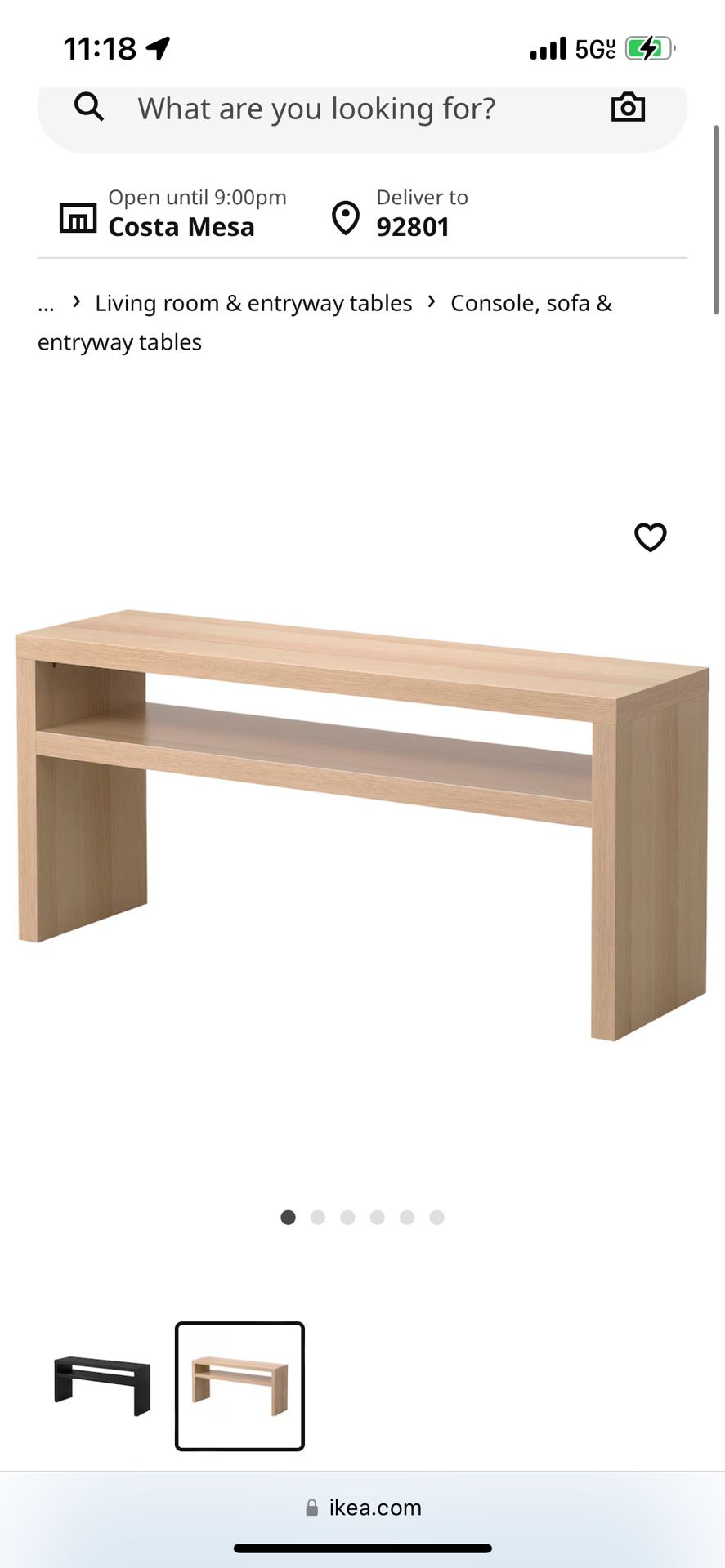 IKEA Lack Console Table 