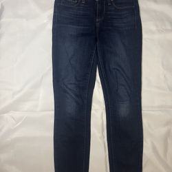 PAIGE Verdugo Ankle Blue Wash Distressed Denim Jeans Womens - Size 25