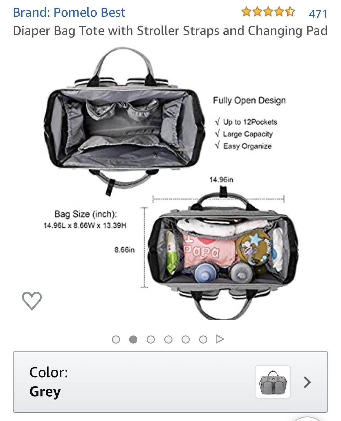 Brand new baby diaper bag