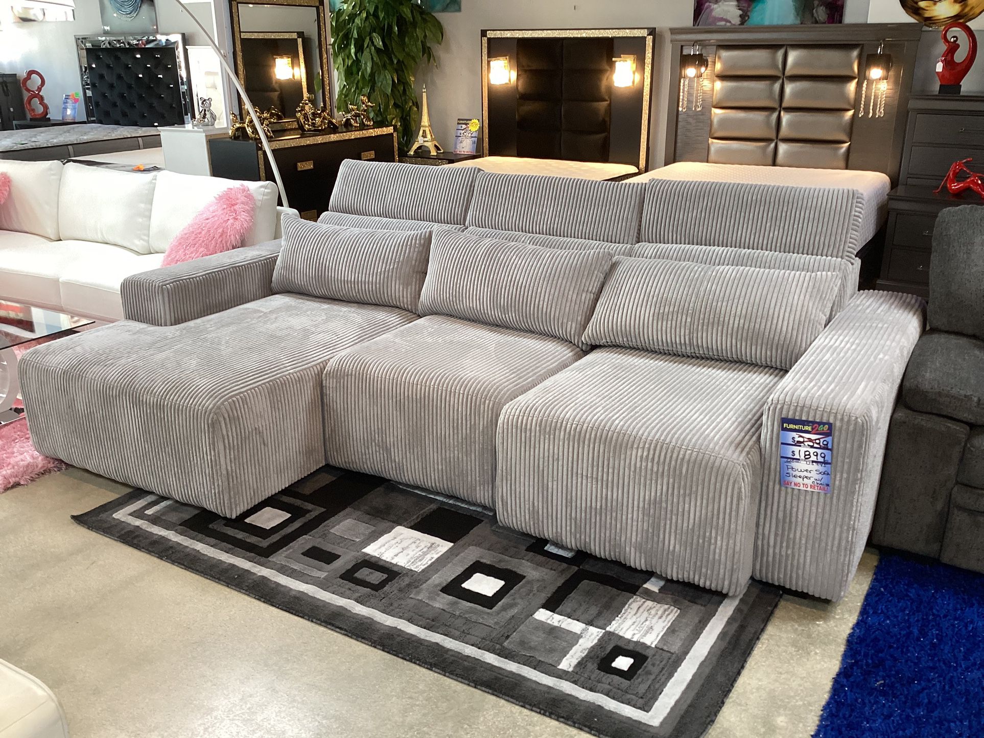 Beautiful Furniture Power Sofa Sleeper Touch Button With Type C And USB Charger On Sale Now For $1899