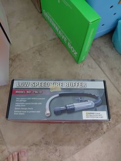 Brand new low speed tire buffer