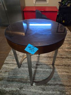 Wooden Side Tables with Glass Cover