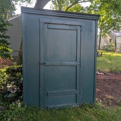 Wooden Backyard 6x6 Shed With Shingled Roof 