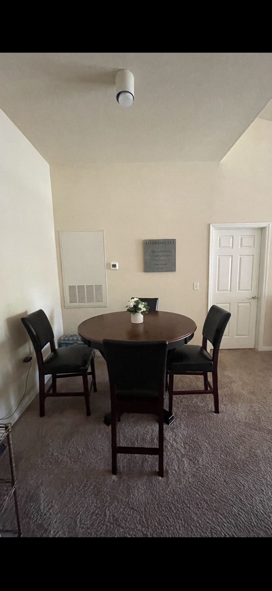Wood Dining table and 4 Chairs