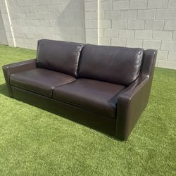 Sofa—Genuine Leather Sofa — Craftmaster/Encore Home Designs | Dark Brown | Great Condition