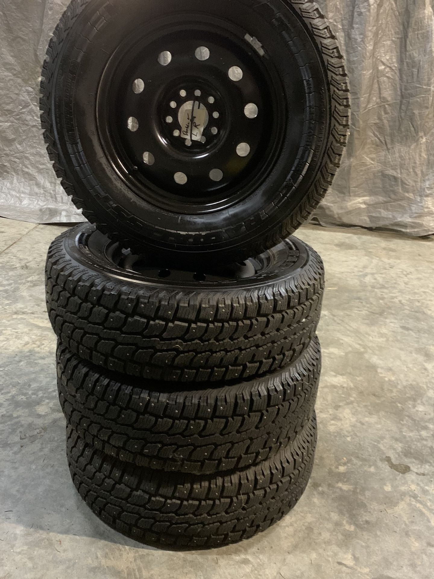 Studded Tires On Wheels