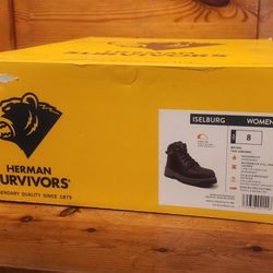 **Brand New** Womens Herman Survivors Steel Toe Work Boots Size 8