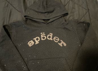 Spider rhinestone hoodie