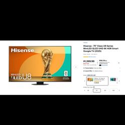 Hisense 75” TV
