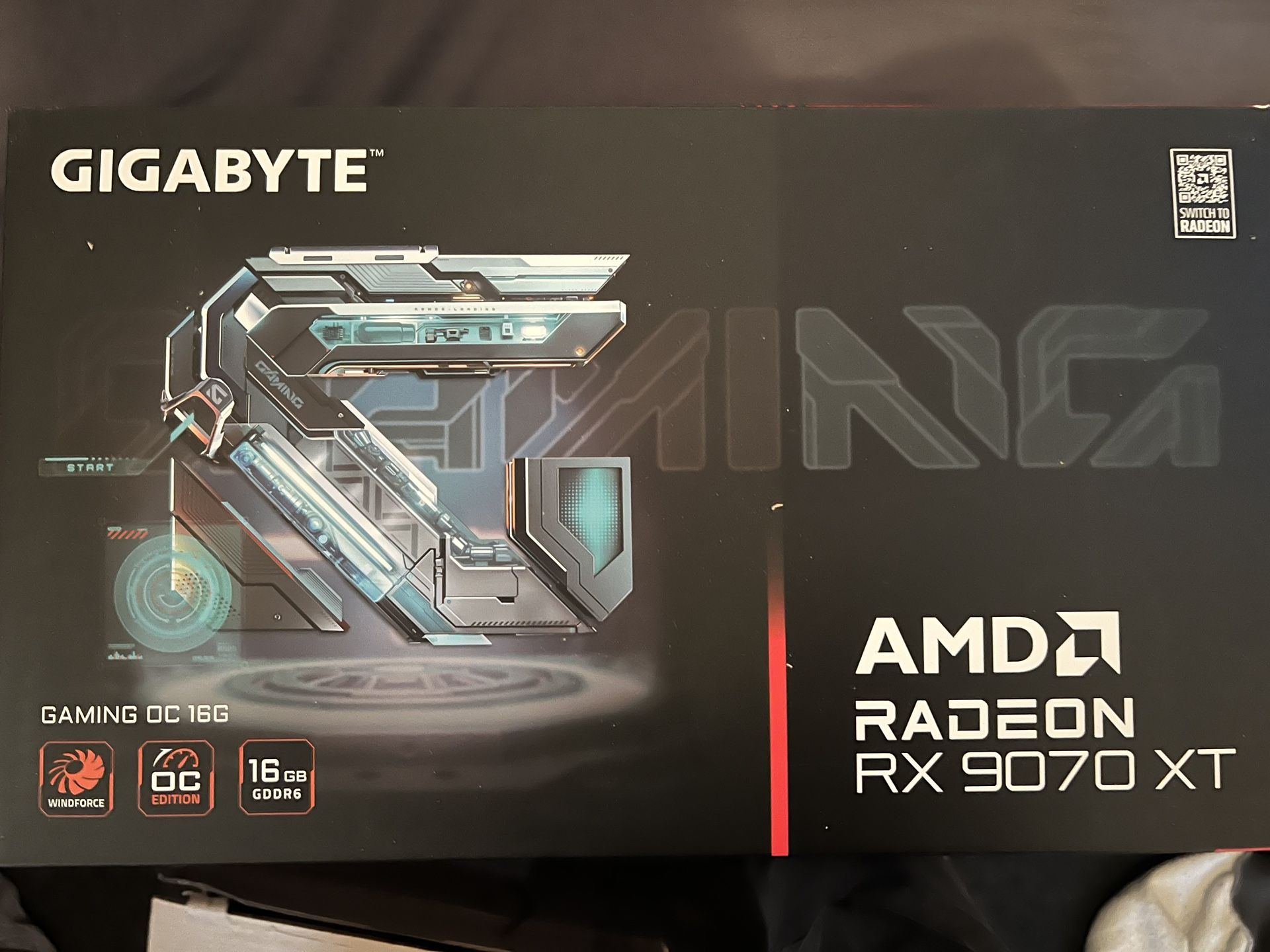 GIGABYTE Radeon RX 9070 XT Gaming OC 16G Graphics Card, PCIe 5.0, 16GB GDDR6, GV-R9070XTGAMING OC-16GD Video Card