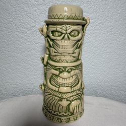 Disney Trader Sam’s Tiki Mug Enchanted Tiki Bar Ceramic Green Totem