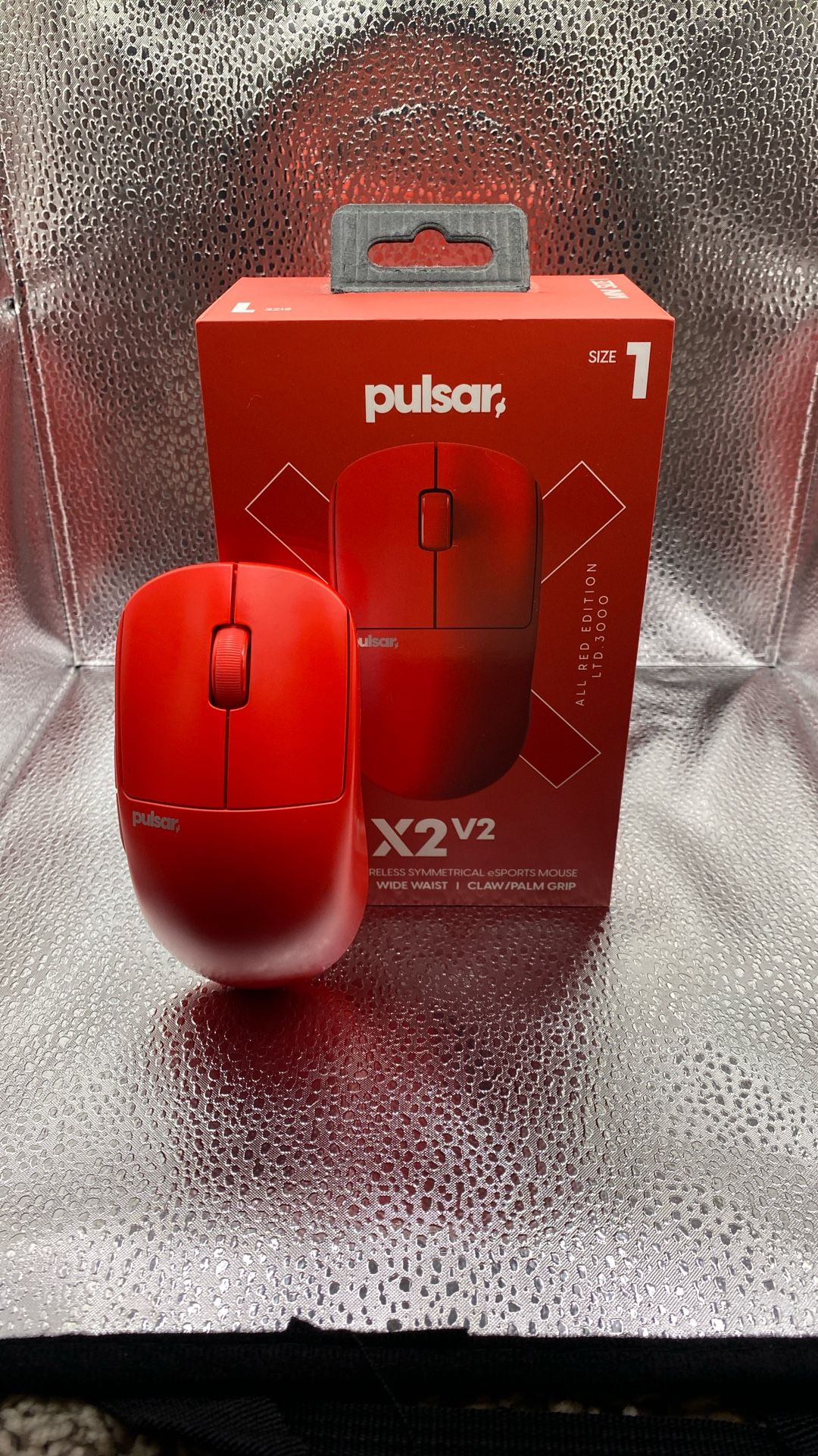 Red Pulsar X2V2 Size 1 (mini) w/ Glass Skates