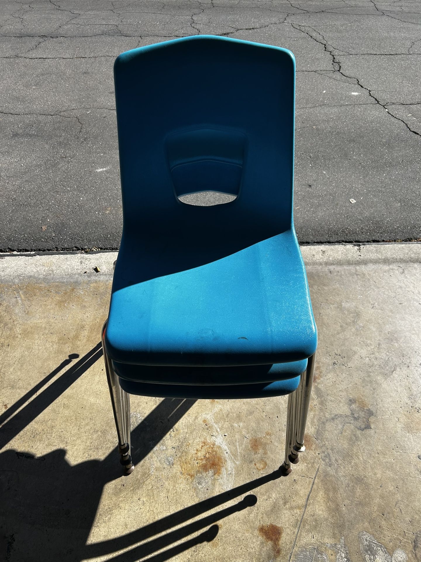 Set Of Four School Chairs