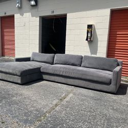 Gorgeous Gray Chaise Sectional!