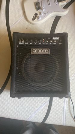 Black fender Electric guitar amplifier