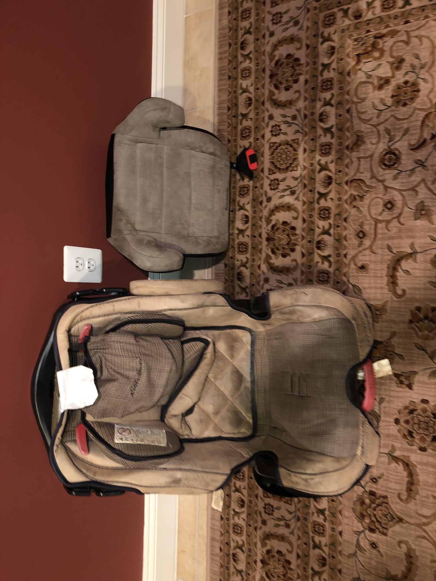 Car Seat For Sale Eddie Bauer Infant Car Seat & a booster seat both for sale