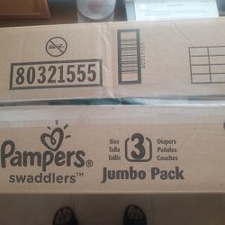 Size 3 Swaddlers Pampers