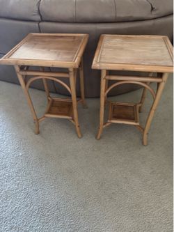 Bamboo side table