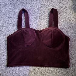 red velvet top