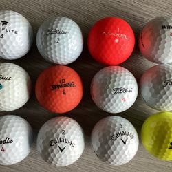12 Brand Name Golf Balls $10 (As Pictured) ——Callaway Big Bertha Golf Club #3 Iron RCH96 Flex $10 —— Golf Covers $5