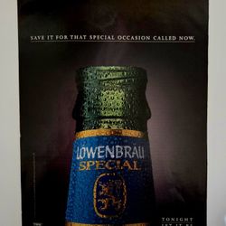 Vintage Original Advertisement for Löwenbräu Special beer