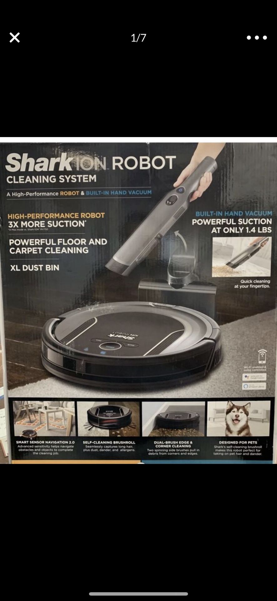 Shark ion robot cleaning vacuum s86 model