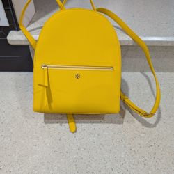 Tori Burch Yellow Leather Back Pack