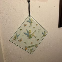 Glass Tinkerbell Wall Hanging 