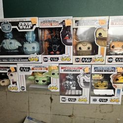 New Unopened Star Wars Funko Pops Prices As Marked In Photo
