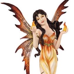 Fire Fairy Goddess Elemental Mystique Fairy Figurines