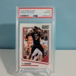 Lamar Jackson score rookie card PSA 10