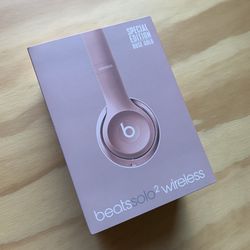 beats solo2 wireless- rose gold-limited edition