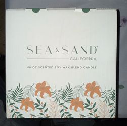 Sea and Sand 40oz Scented Candle, Brand New