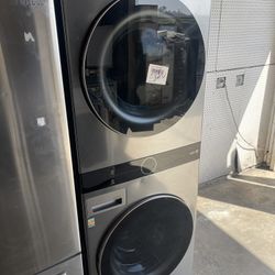 Lg Stackable Washer And Electric Dryer 