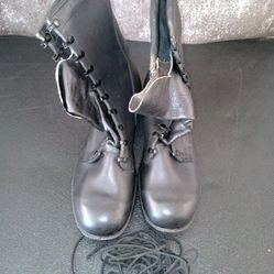 Vintage Military Leather Boots 11 1/2