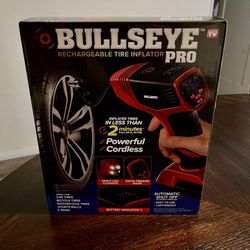 Bullseye Pro Rechargeable Tire Inflator**Brand New In Box