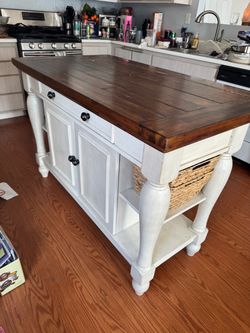 Counter height kitchen island