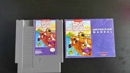 MICKEY MOUSECAPDE -NES GAME AND MANUAL!