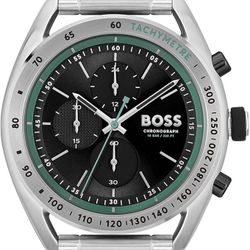 Hugo Boss Center Court Chronograph Stainless Steel Bracelet Watch | 44mm | 1514023