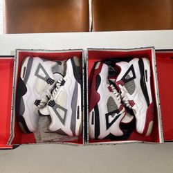 2012 Air Jordan 4 Retro 'Fire Red' & 'White Cement' / Size 11 / $250