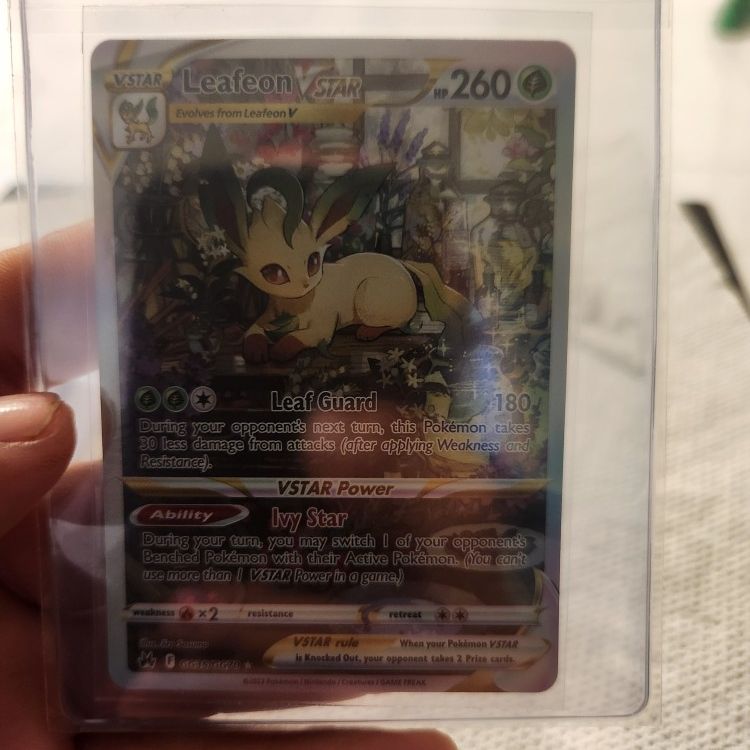 Leafeon Vstar 35 70 two cards for$ 50 for Sale in Silver Spring, PA -  OfferUp