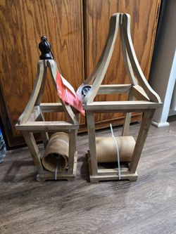 Wooden lanterns