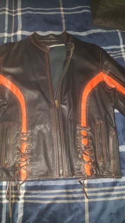 Leather biker jacket