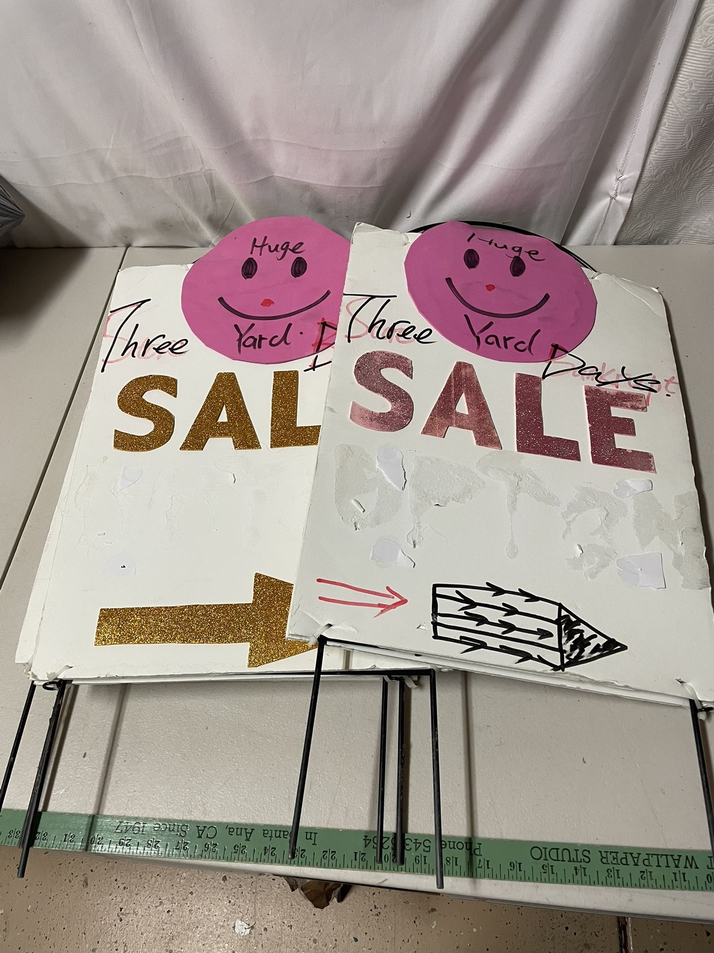 4 pcs Garage Sale Signs