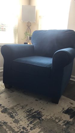 Arm Chair-Navy JCPENNEY Excellent Cond. Library Style