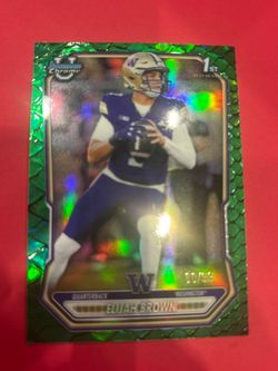 2026 Bowman Chrome Elijah Brown 1st Green Reptilian Refractor /99 BCP-144