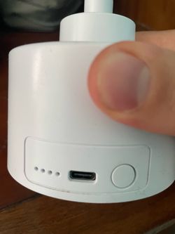Fly fan with light and portable charging station