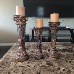 Candle Holders -Including Candles 
