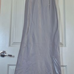 Wild Fable Women’s Long Dress Grey Iridescent Spaghetti Straps NWT Size Small